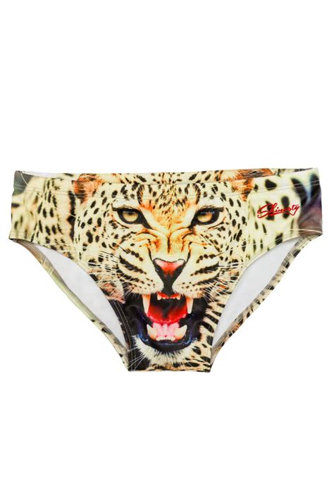 leopard print speedo for men.